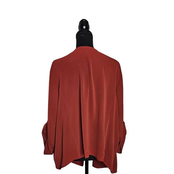 Torrid Womens Lenny Open Front Drape Roll Tab Sleeves Kimono/Cardigan Women 4X - Picture 5 of 8